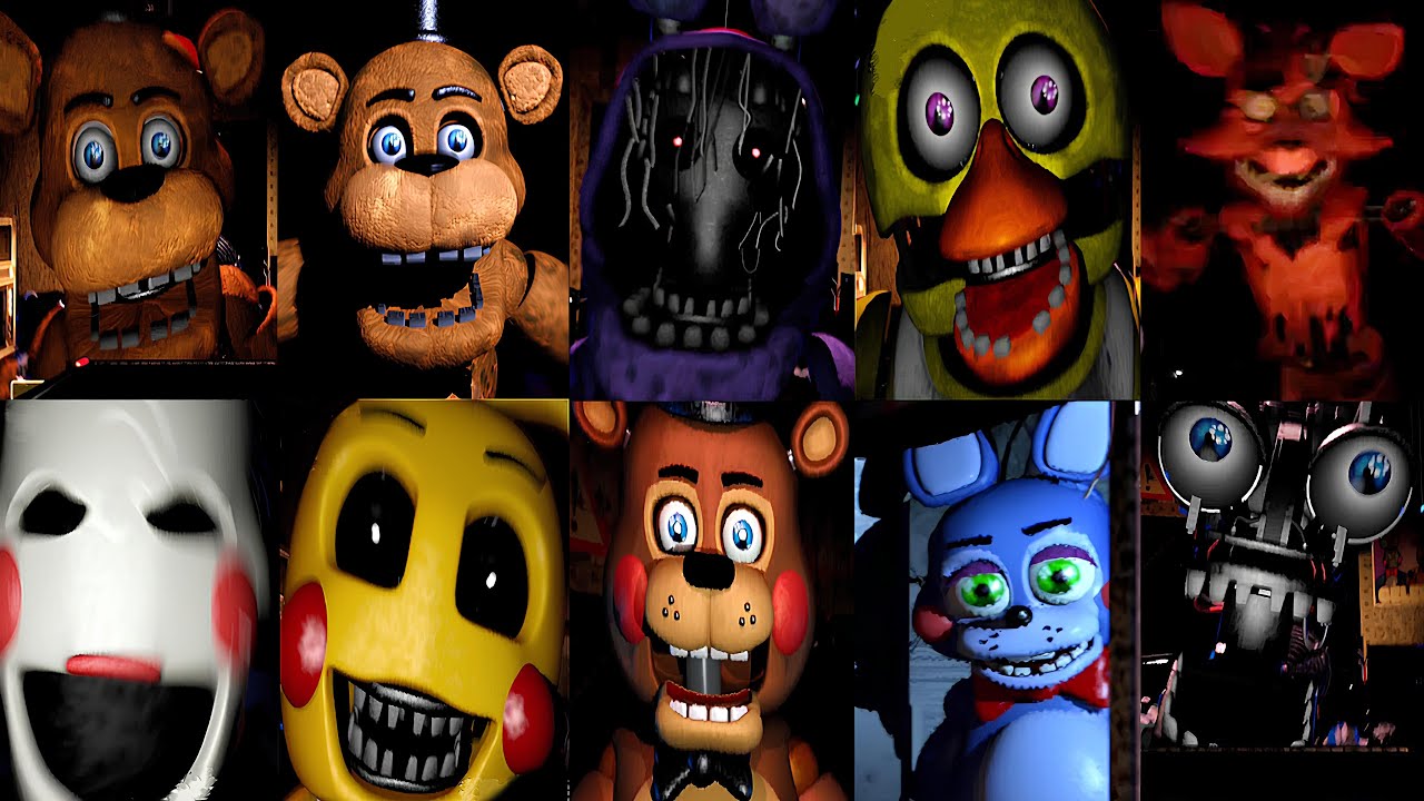 Five Nights at Freddy's 2 BETA - All Jumpscares!