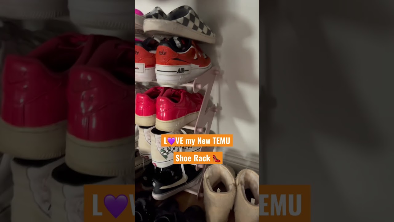 L💜VE My New TEMU Shoe Rack #temu #shoes #shoeaddict #shoppingvlog
