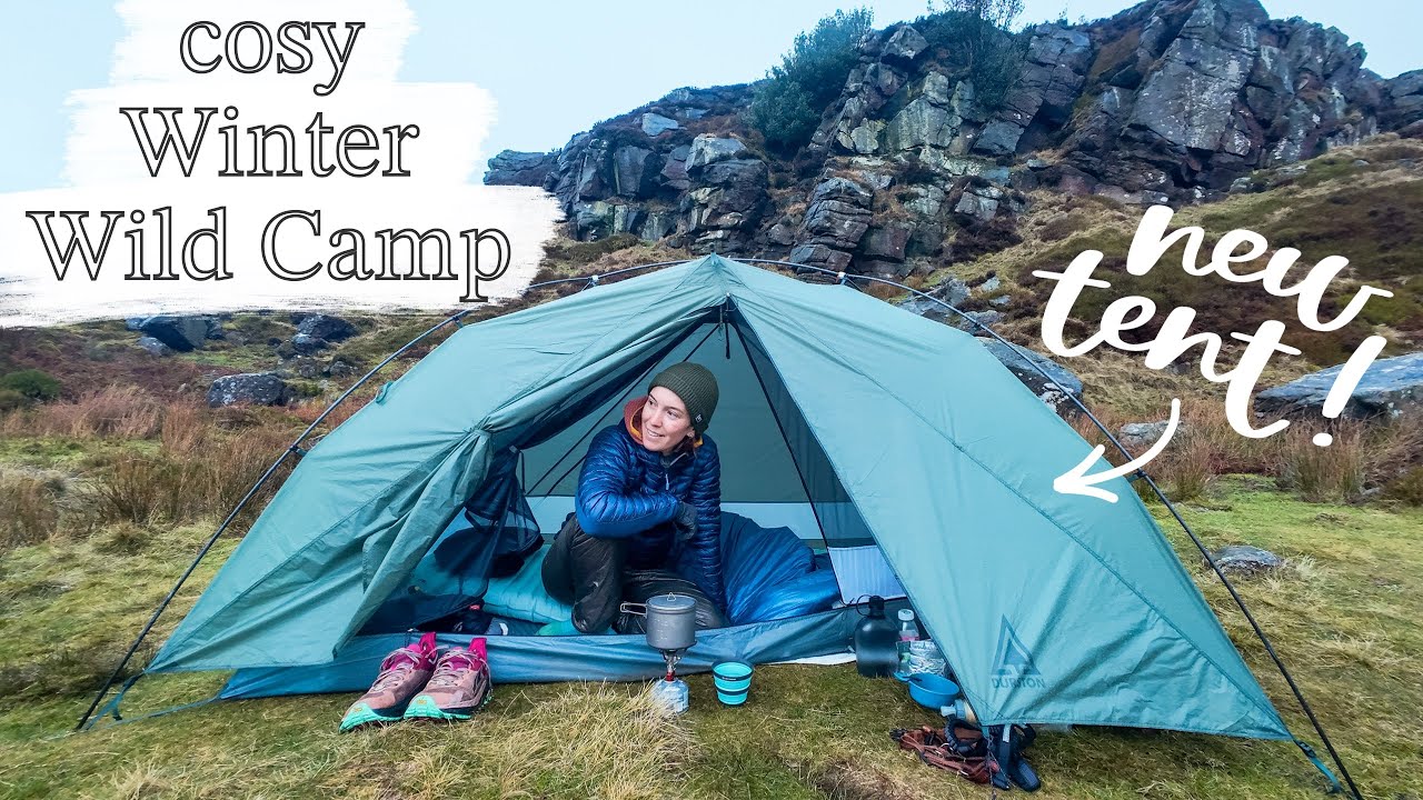 Testing the Durston X-Dome | Solo Winter Wild Camp in the Peak District | Hiking the Edale Skyline