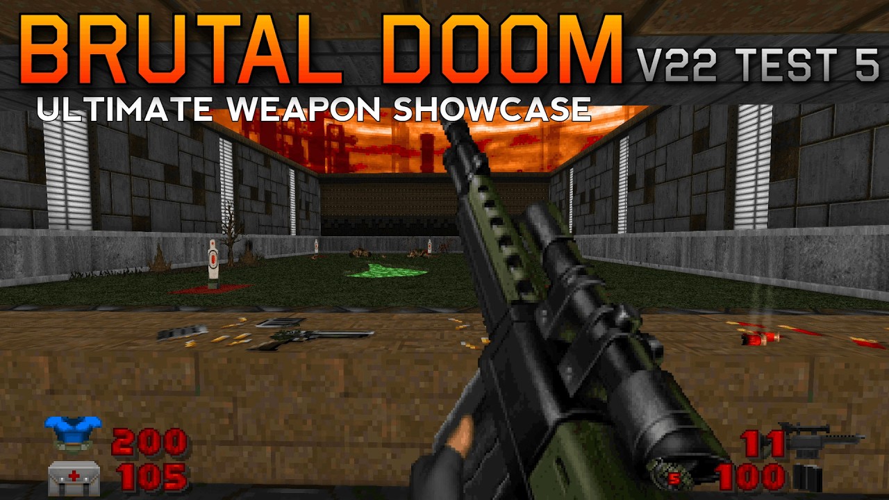 Doom mod weapon showcase: Brutal Doom v22 test 5 | ALL weapons and vehicles