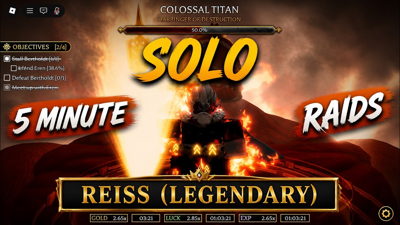 How I SOLO the colossal titan raid with REISS...... (Build Showcase)
