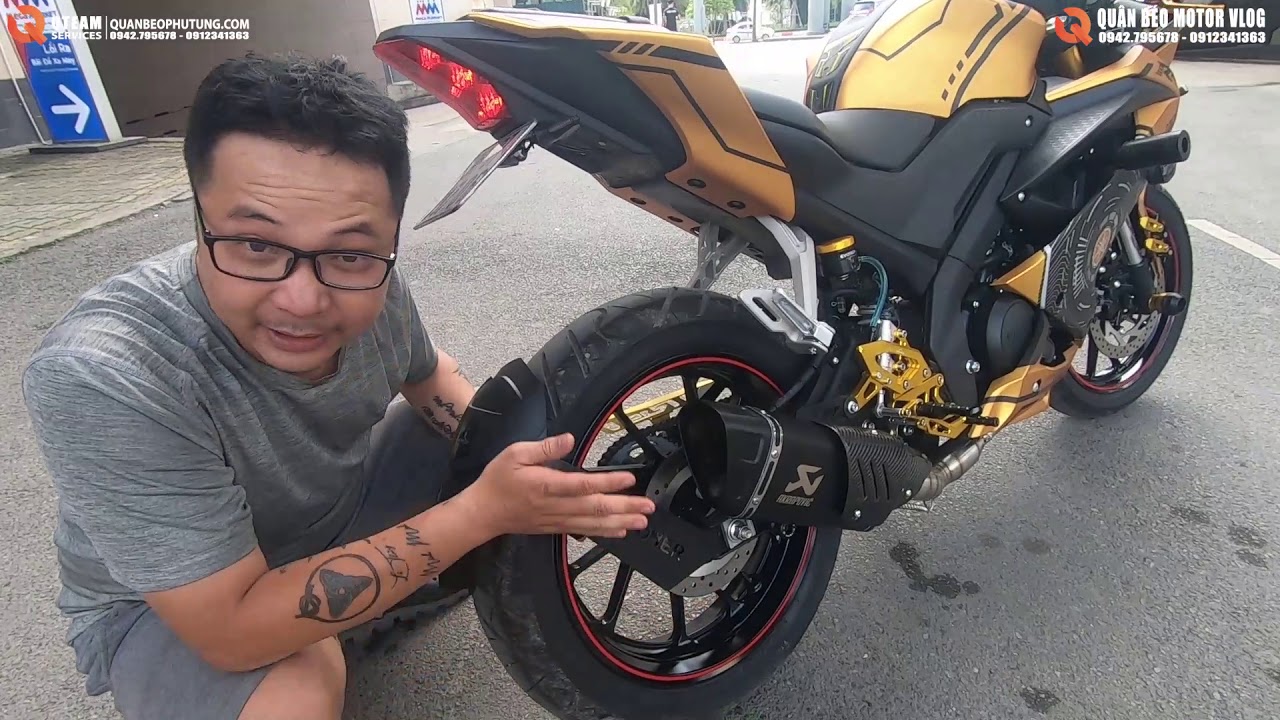 Yamaha R15 V3 Đập Thùng Độ Siêu Đẹp với gói độ 10 triệu VNĐ. R15V3 Mới mua độ gì cho đẹp và An toàn