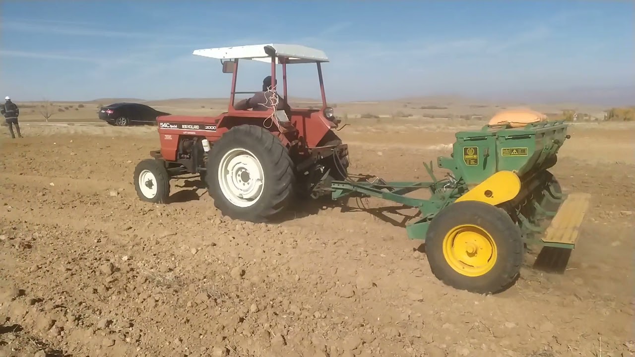 Newholland 54 C mimzer ile tohum ekimi #newholland #54c #traktör #türkfiat  #ankara