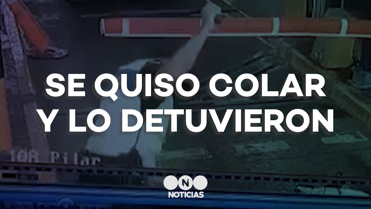 TRAT&Oacute; de PASAR EL PEAJE SIN PAGAR y un POLIC&Iacute;A lo ATRAP&Oacute; a BASTONAZOS - Telefe Noticias