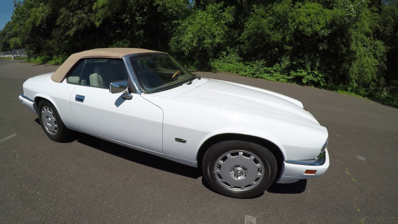 4K Review 1996 Jaguar XJS Convertible White Virtual Walk around & Test Drive