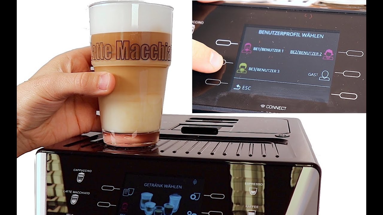 DeLonghi PrimaDonna Class | Kaffeemenge, Milchschaummenge, Benutzerprofile einstellen