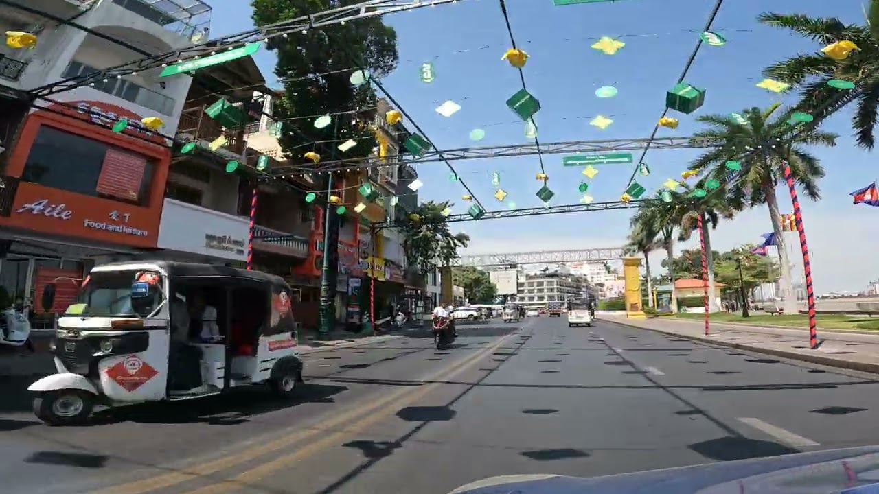 Phnom Penh drive, Cambodia [4K60FPS]