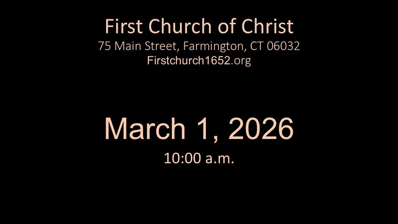Sunday Worship Service: 3-1-2026