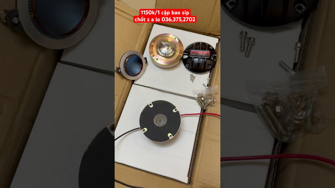 loa treble 450 neo khối pif model : pif45-nk, neo khối coil 44 dẹt, ren bắt ốc, test cực hay