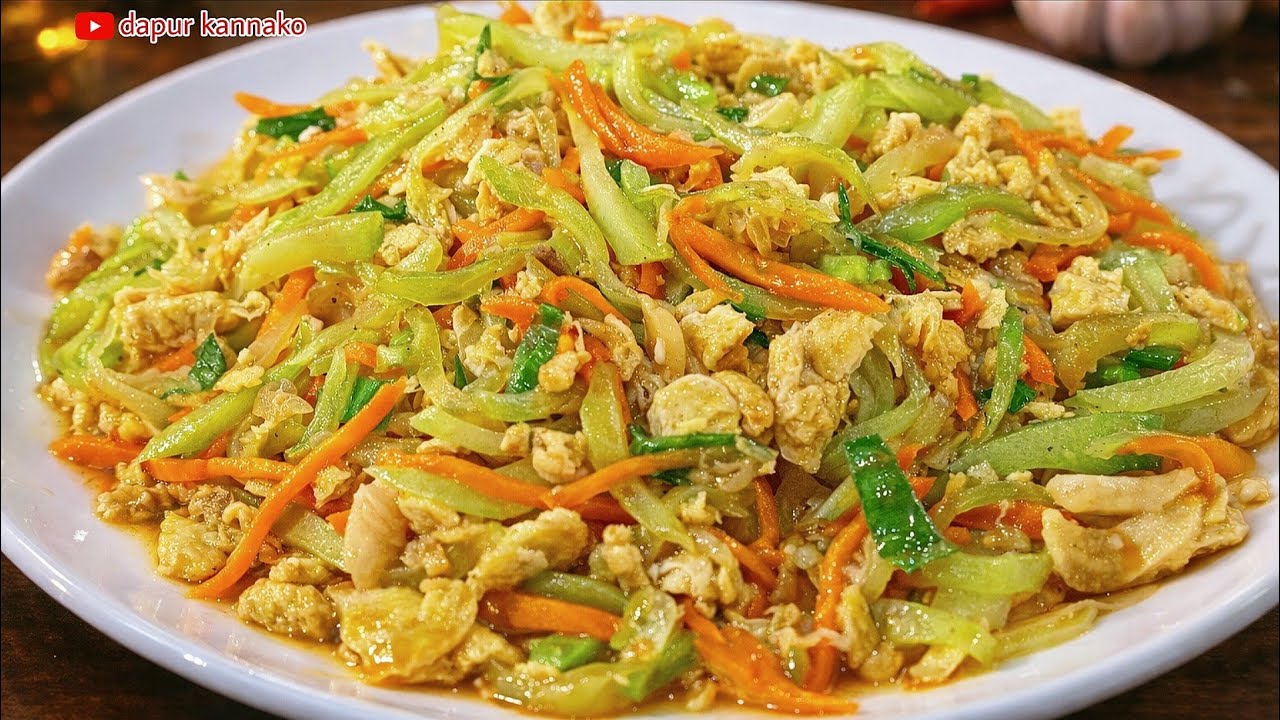 Tumis Labu Siam Wortel dan Telur | Menu Sederhana Enak & Sehat.di jamin anak-anak juga suka‼️