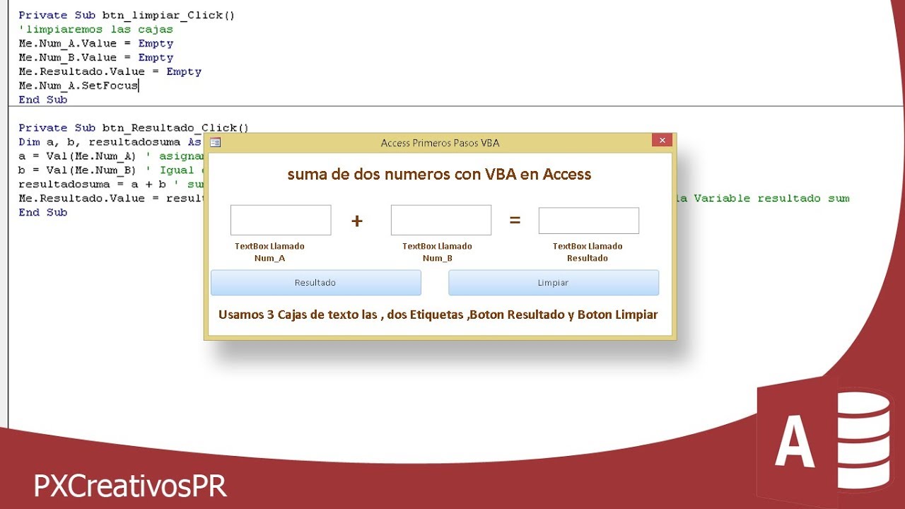 Suma con VBA Access