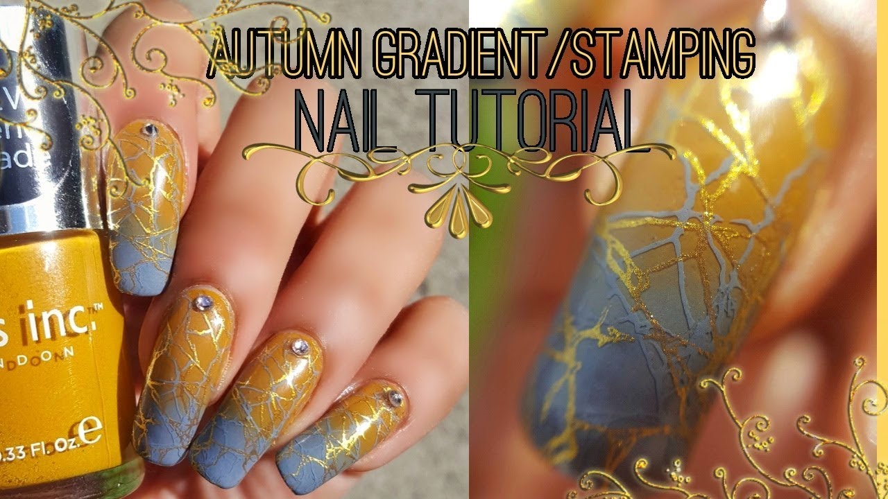 Autumn Gradient/Stamping Tutorial