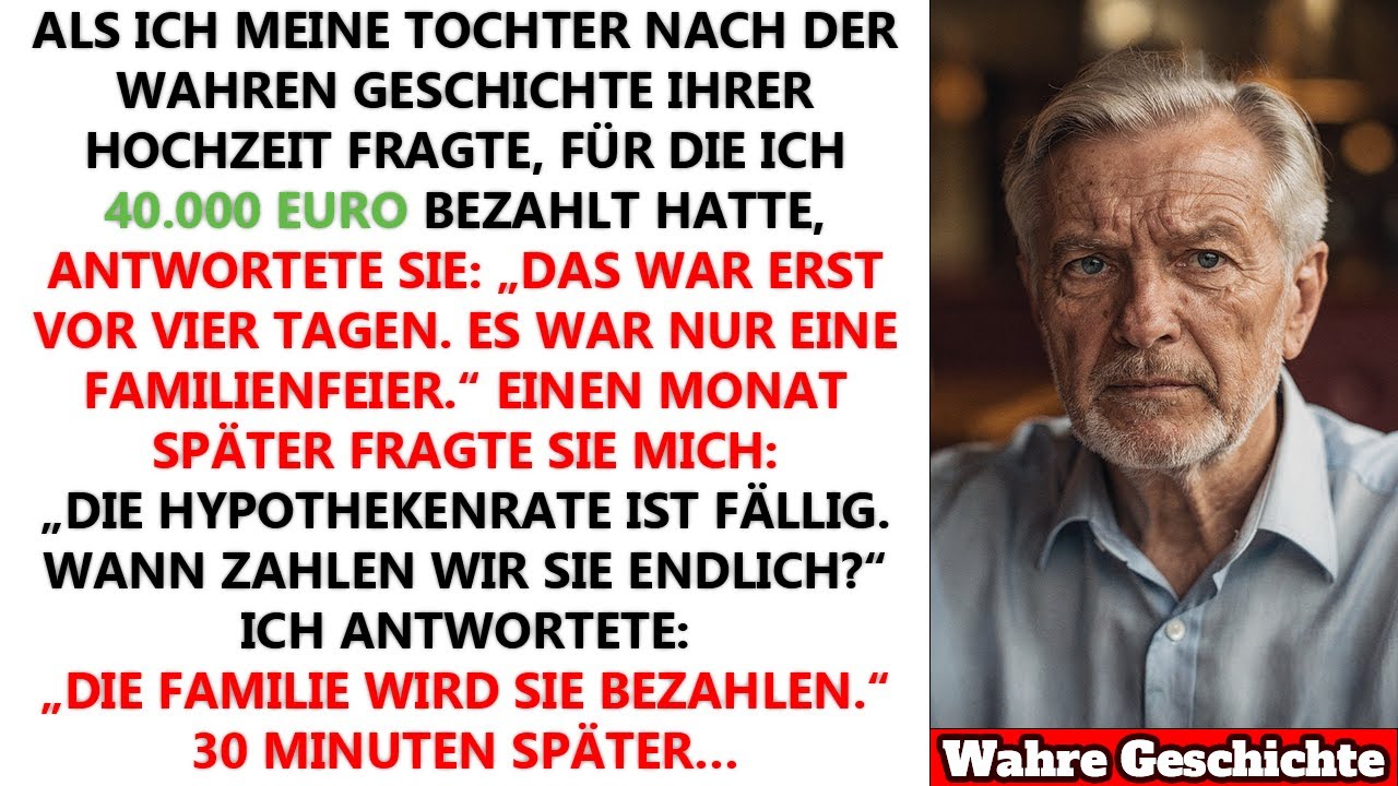 Als ich meine Tochter nach der Hochzeit fragte, sagte sie: „Es war vor vier Tagen. Nur Familie …“