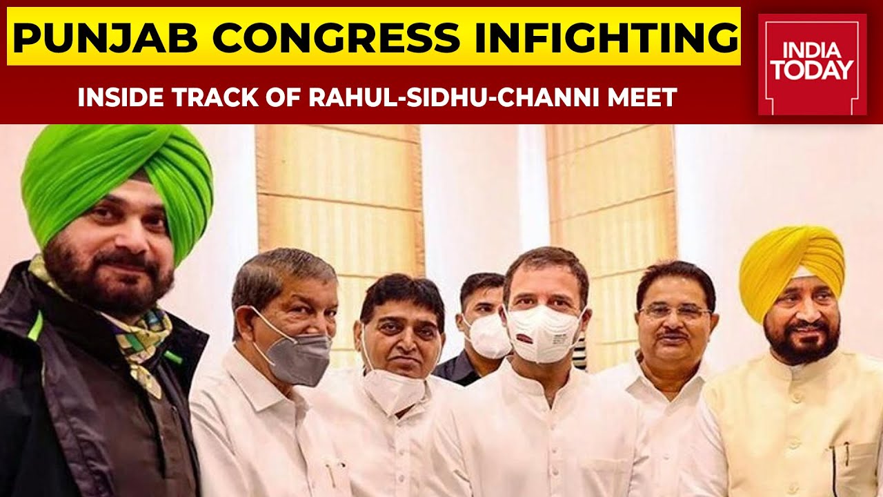 Rahul Gandhi Meets Charanjit Channi, Navjot Sidhu, Sunil Jakhar, Tells Sidhu-Channi To Call Truce