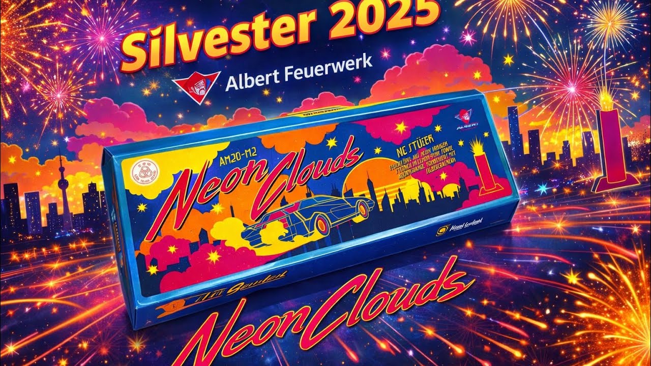 NEON CLOUDS 💥 Farbenexplosion zu Silvester 2025 | Albert Feuerwerk