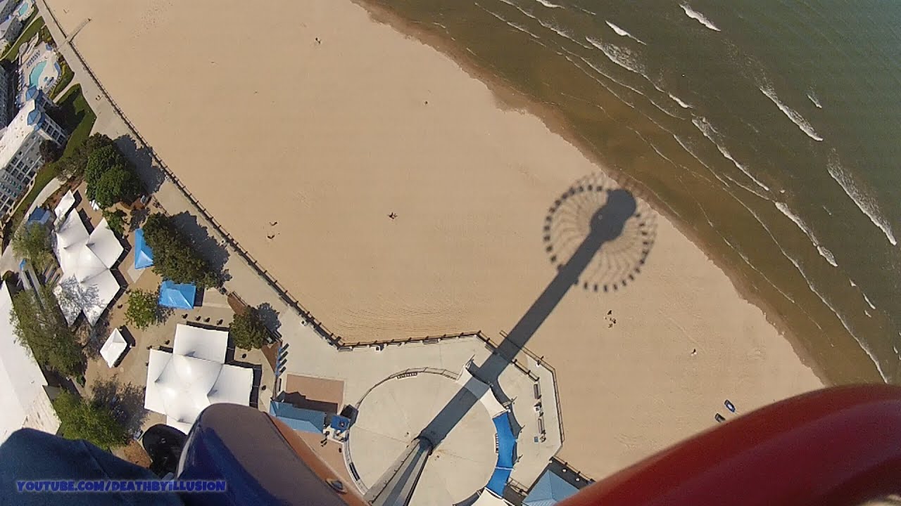 Stuck On windseeker 300 Feet High Up On-ride At Cedar Point
