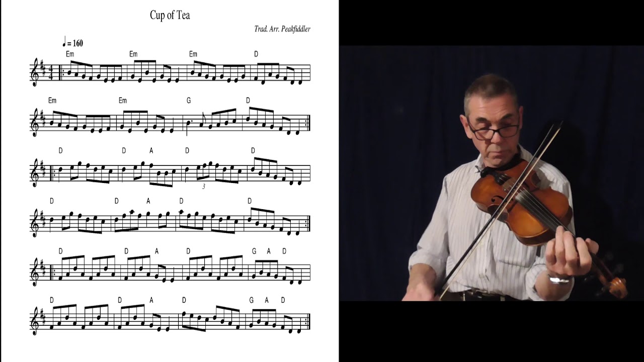Irish Fiddle - Glass of Stout & Cup of Tea Reels