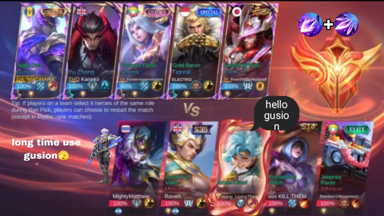 Gusion game play 🫣long time use gusion 🥹@MobileLegendsPhilippines #gusiongameplay 