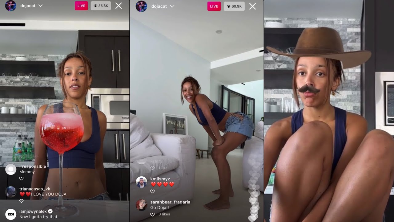 Doja Cat - Instagram / TikTok Live (Apr 28, 2022)