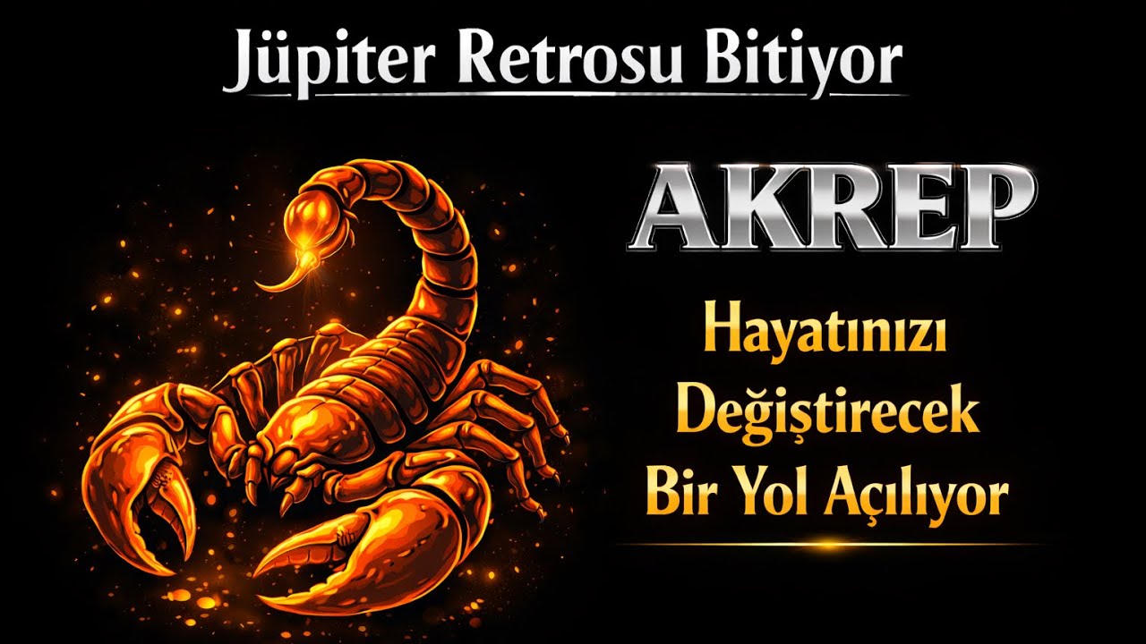Akrep Burcu - Yükselen Akrep - Jüpiter Retrosu Bitiyor