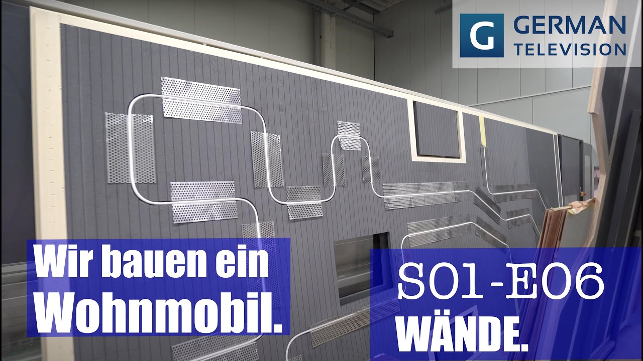 Wir bauen ein Wohnmobil: S01-E06 : Seitenwände, Bodenplatten und Möbelbau. Morelo 2021