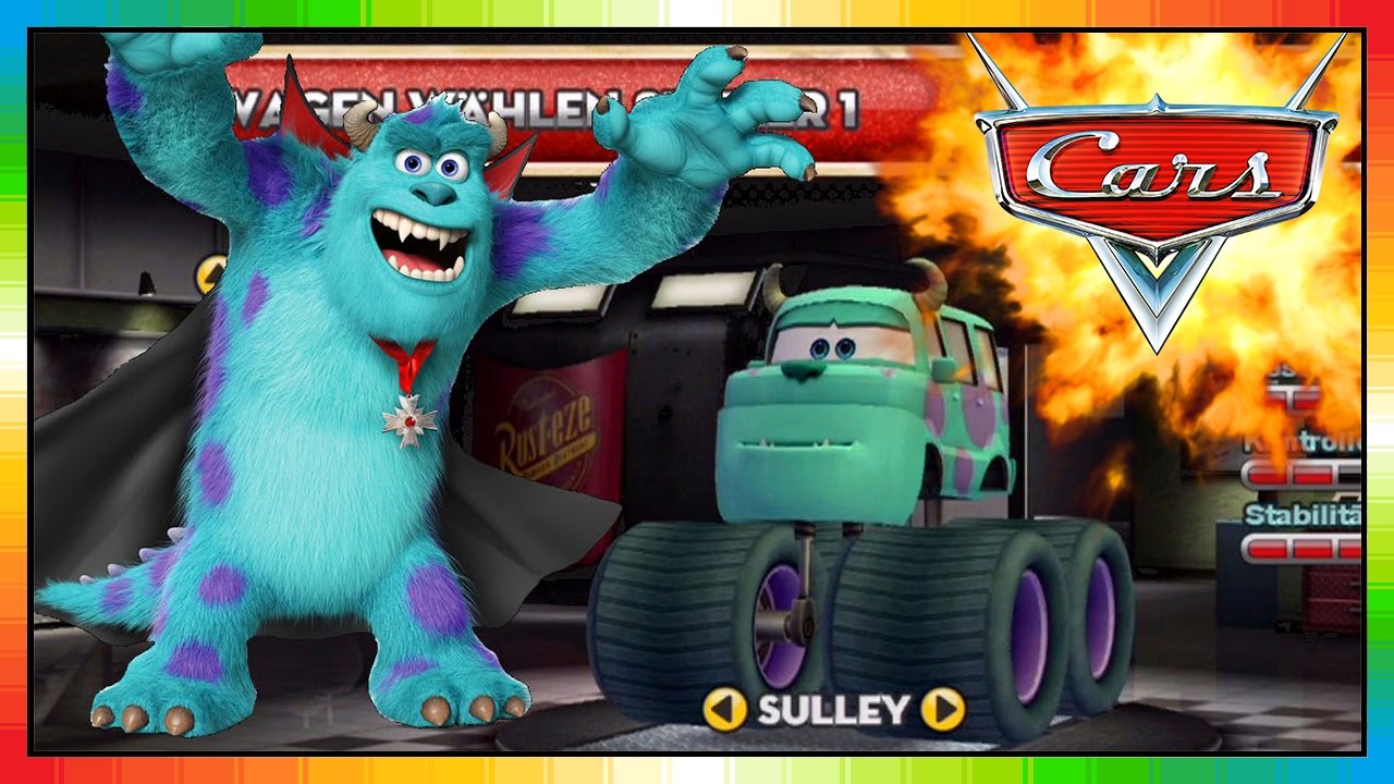 Cars & Monster Inc. Star - Sulley Sullivan ! ..in McQueen game Cars Mater International - Monster AG