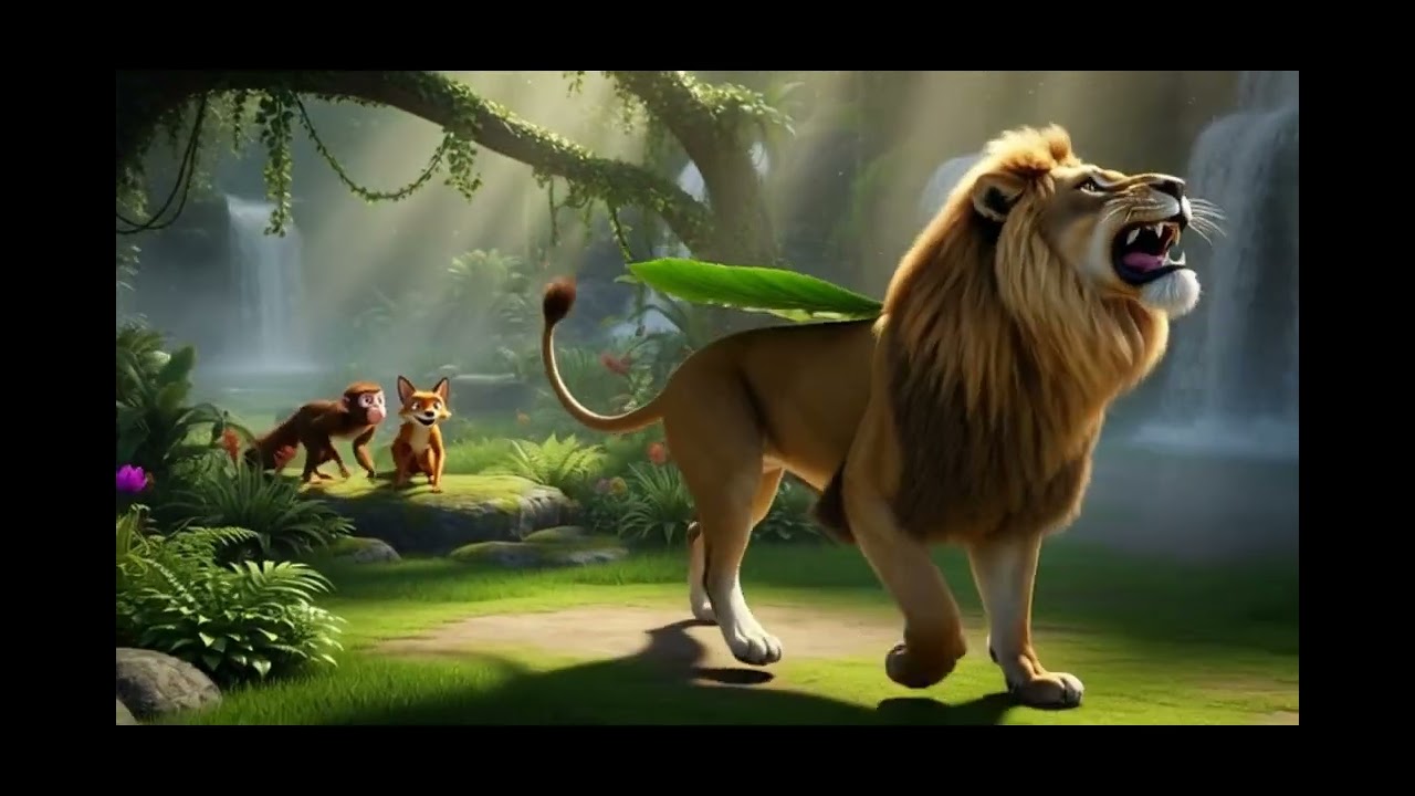 Funny Jungle Cartoon      Lion & Fox Episode 2