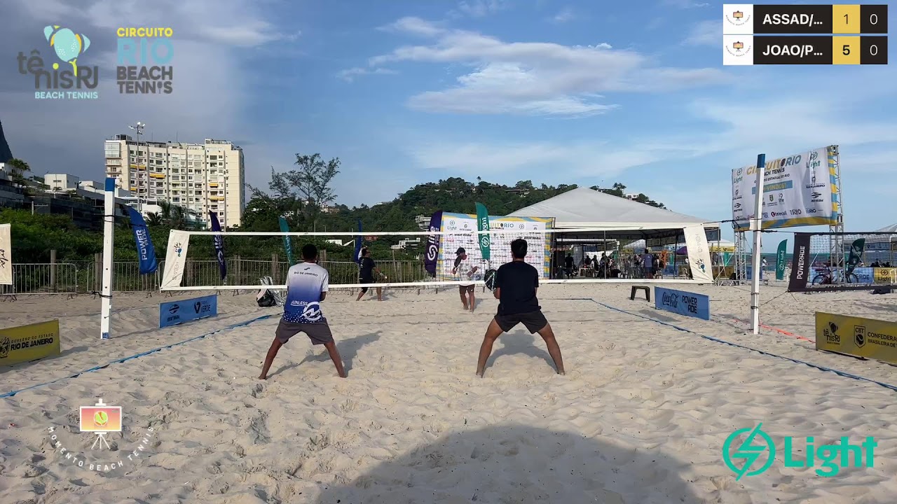 Circuito Estadual RJ Beach Tennis ! Quartas cat. masc. open
ASSAD/MARCIO VS JOAO/PEDRO