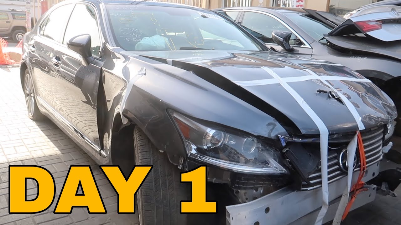 Rebuilding Lexus Ls460 ( Day 1) Buying The Used Spare Parts