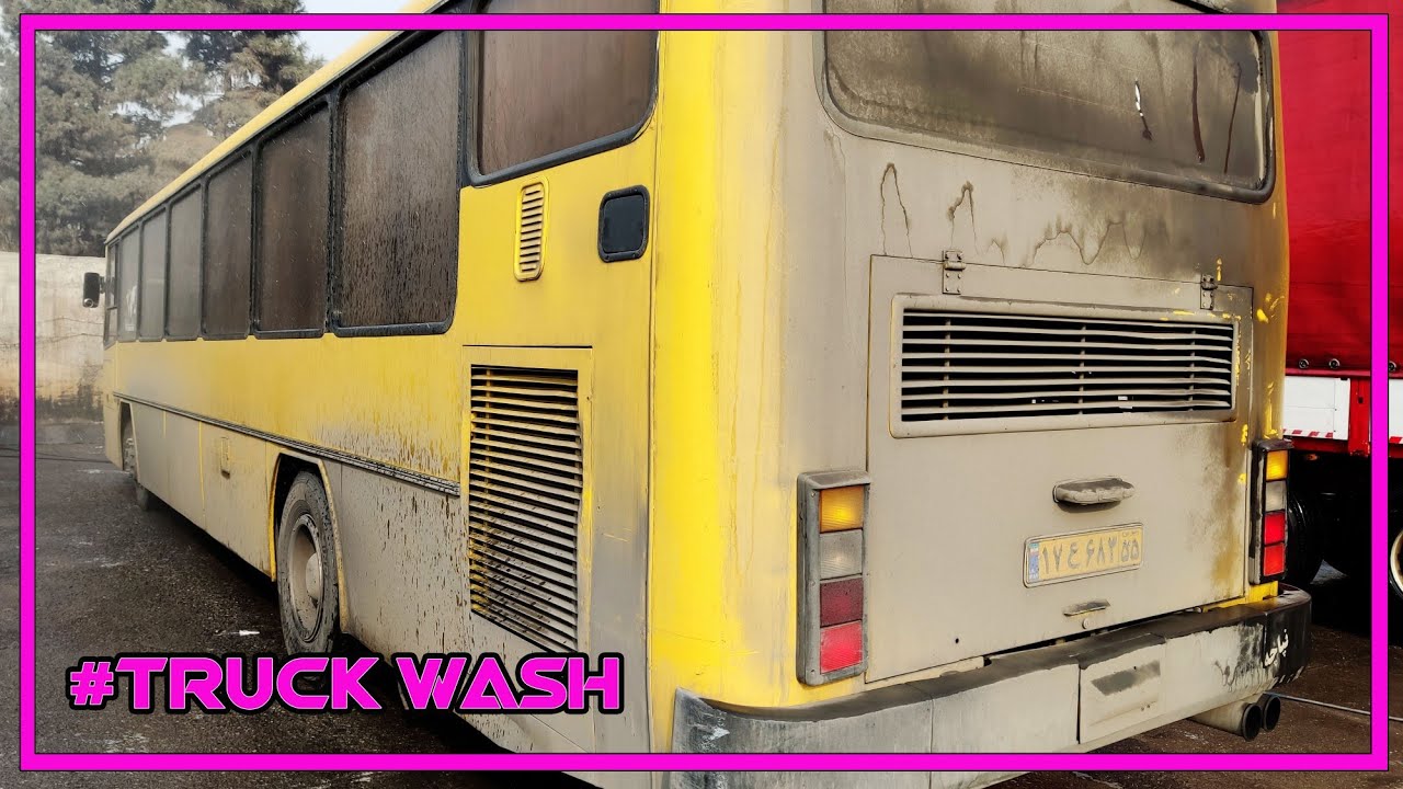 FILTHY BUS!! how can you wash it?? #truckwash #satisfying
