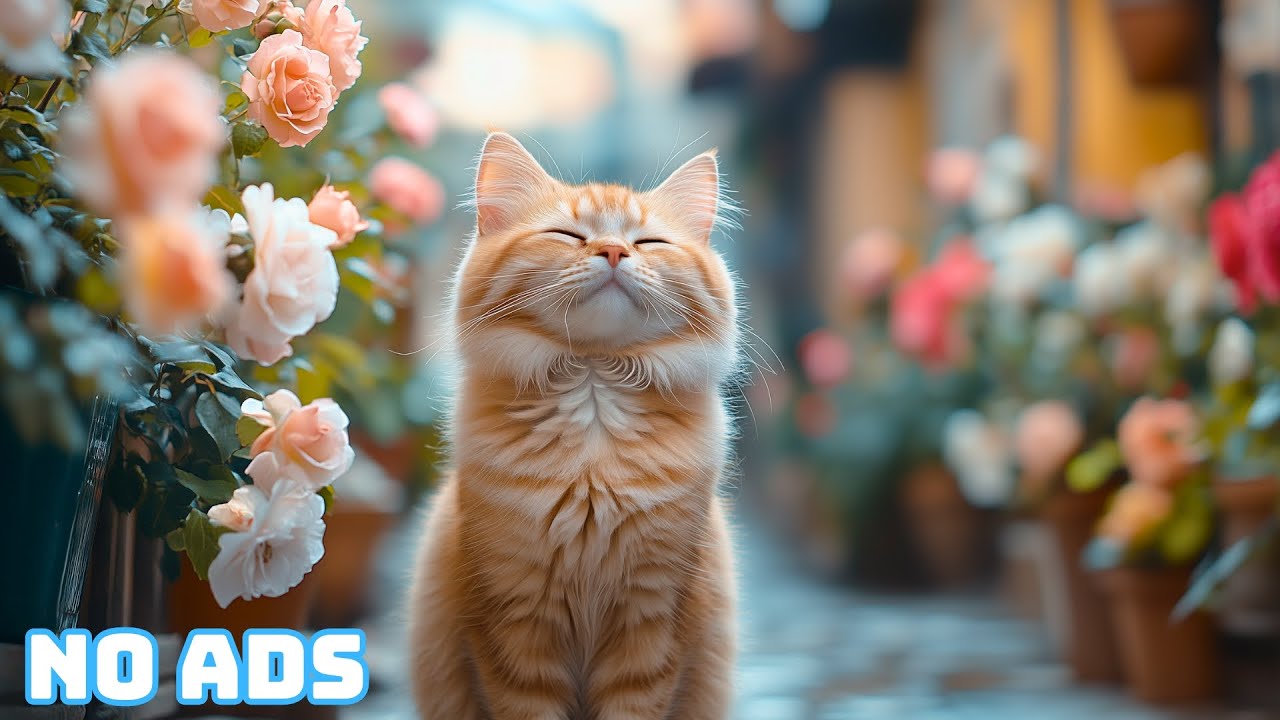 12 Hours Relaxing Sounds Cats Love 🐱 Gentle Music for Sleep and Peace ♬ Calming Music for Cats