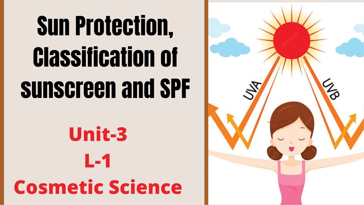 Sun Protection ! Classification of Sunscreen and SPF ! Cosmetic Science 8th sem! Unit-3 L-1