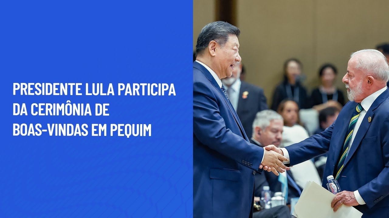 Presidente Lula participa da cerimônia de boas-vindas em Pequim