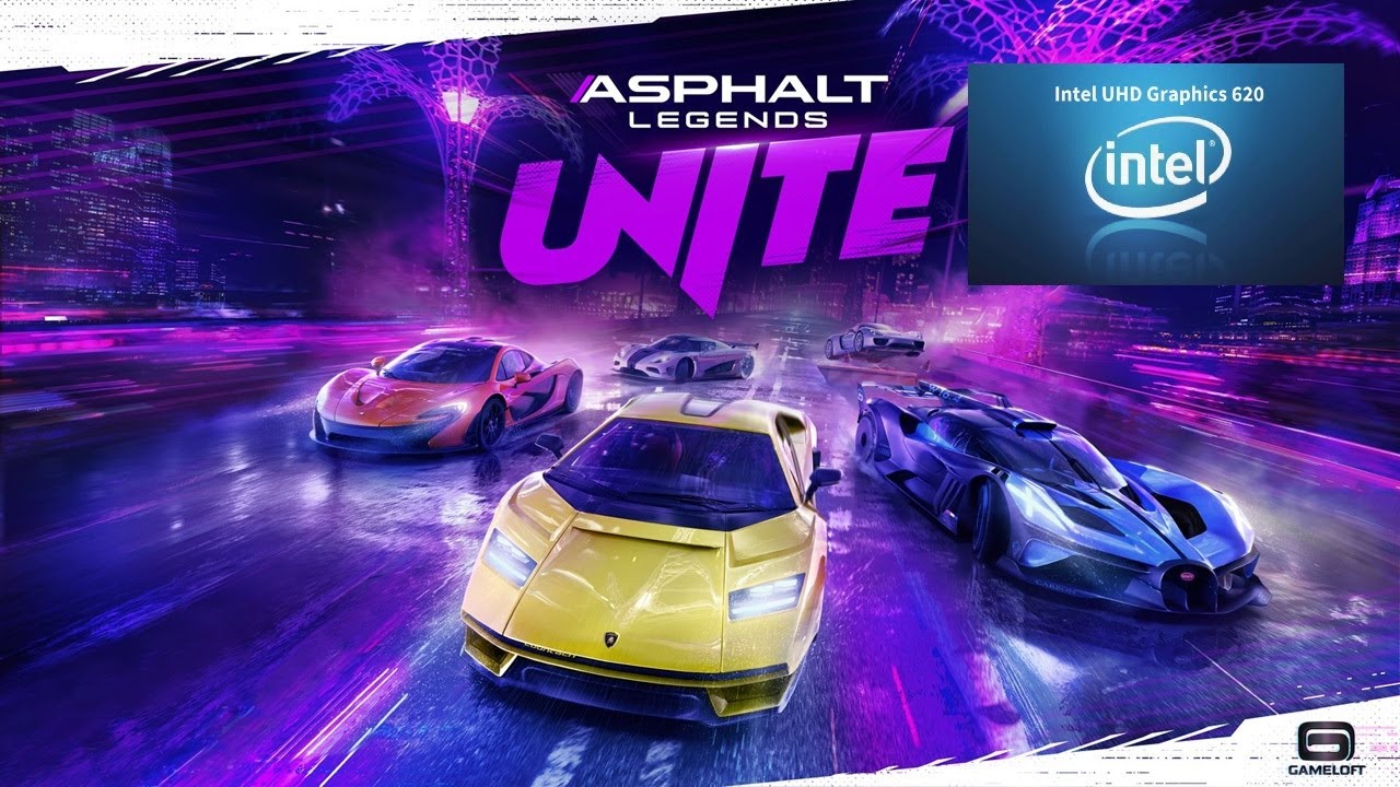 Playing Asphalt Legends Unite on Intel UHD 620 iGPU