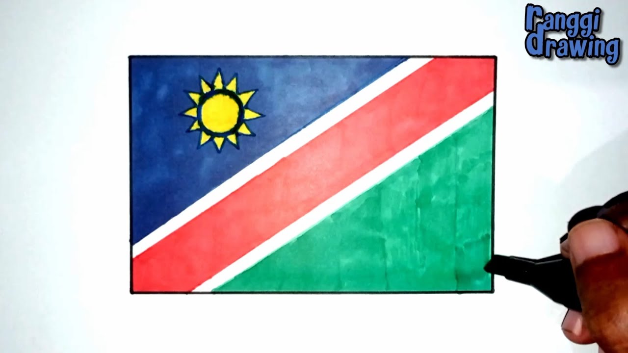 How to Draw The Flag of Namibia