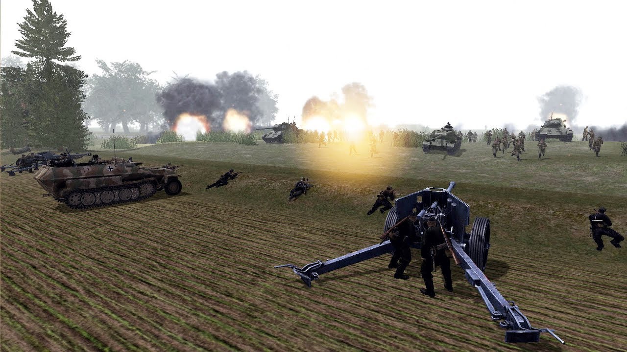 Most Realistic WII Warfare Strategy Game Mod | RobZ Realism | Men of War: Assault Squad 2 Gameplay