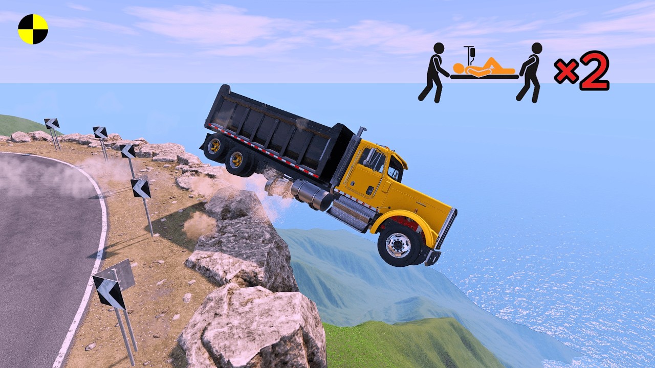 Realistic High-Speed Car Crashes in BeamNG.drive #142 | Ultra Detailed Crash Compilation
