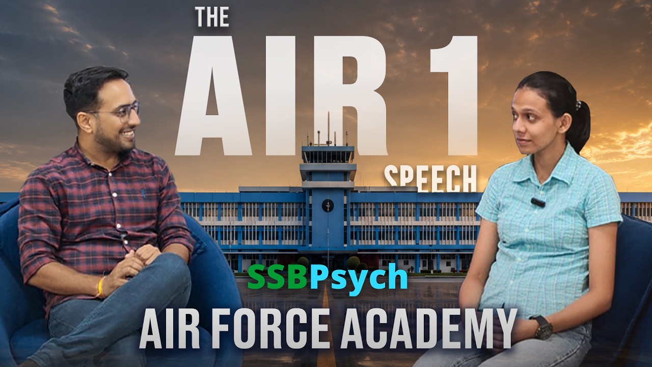 AIR 1 Reveals Her SSB Strategy | From Aspirant to Air Force Academy ✈️ | SSBPsych |