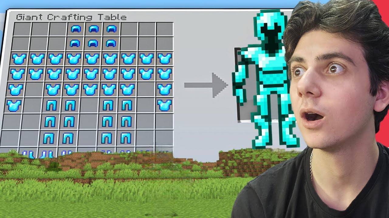 Minecraft მაგრამ Crafting Table არის გიგანტური