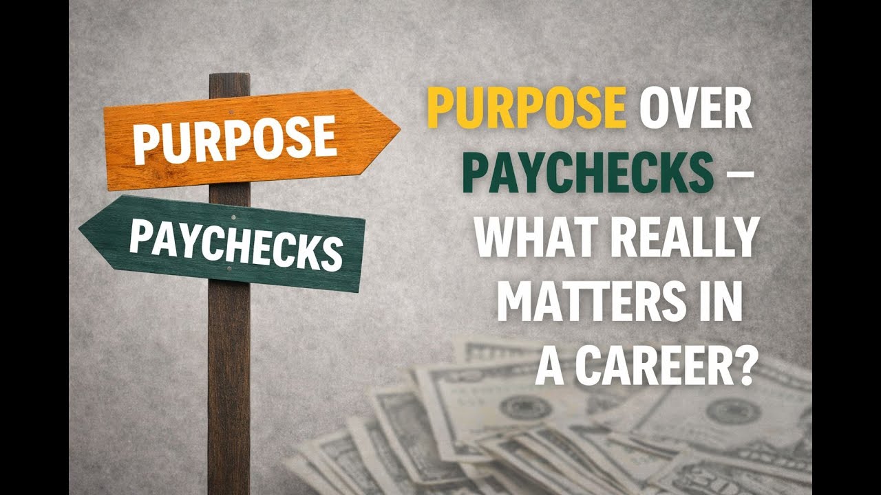 Episode 14: Purpose Over Paychecks; What Really Matters in a Career?