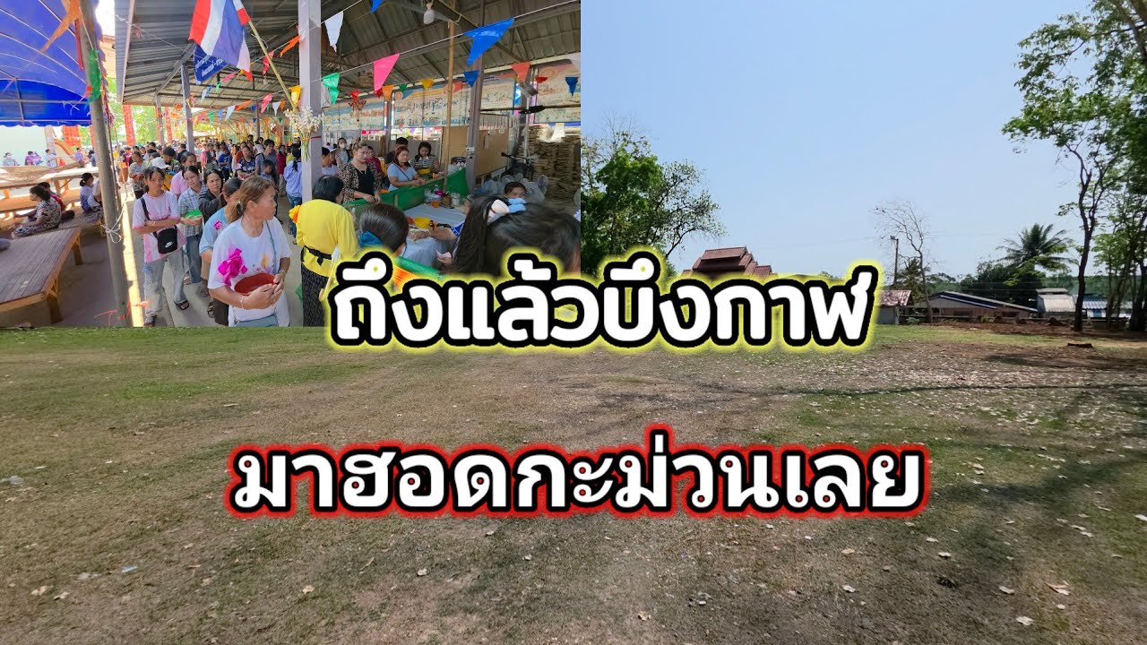 ถึงเเล้วบึงกาฬ เจอแบบนี้ในวัด ม่วนกุ๊ป ลานแสดงสุดยอด