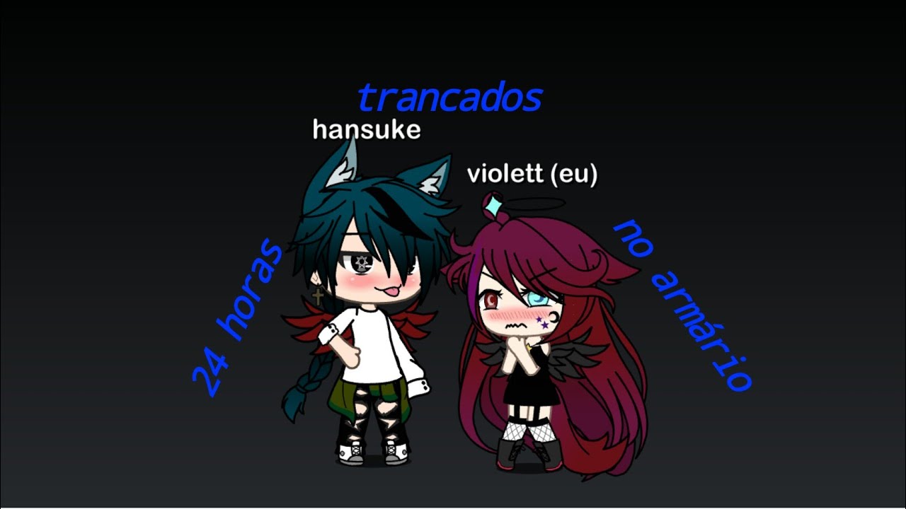 Violett e hansuke presos no armário por 24 horas//gacha life