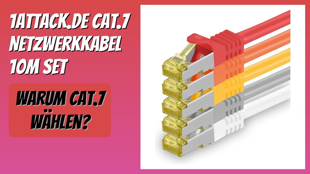 BEWERTUNG (2026): 1aTTack.de Cat.7 Netzwerkkabel 10m Set. Infos