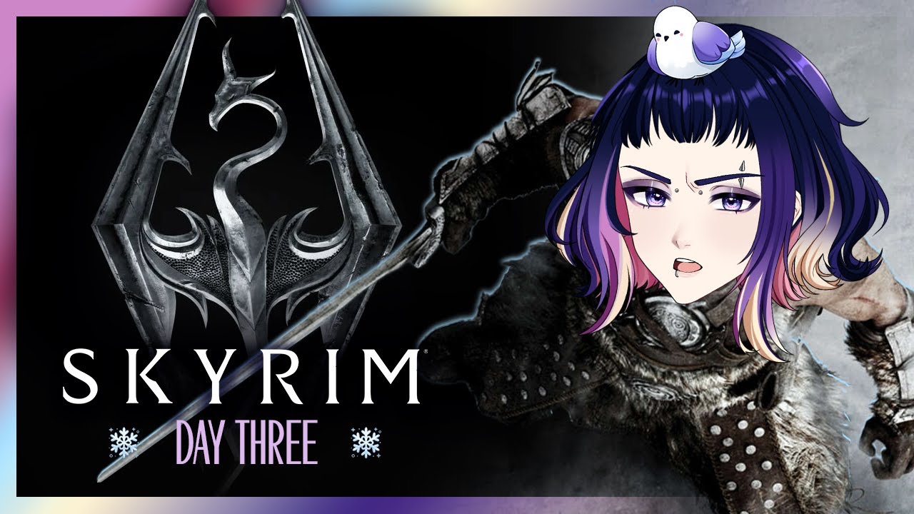 Skyrim ❅ Day 3! My FIRST playthrough continues ⋆⁺₊❅ Let's talk to the Greybeards maybe?