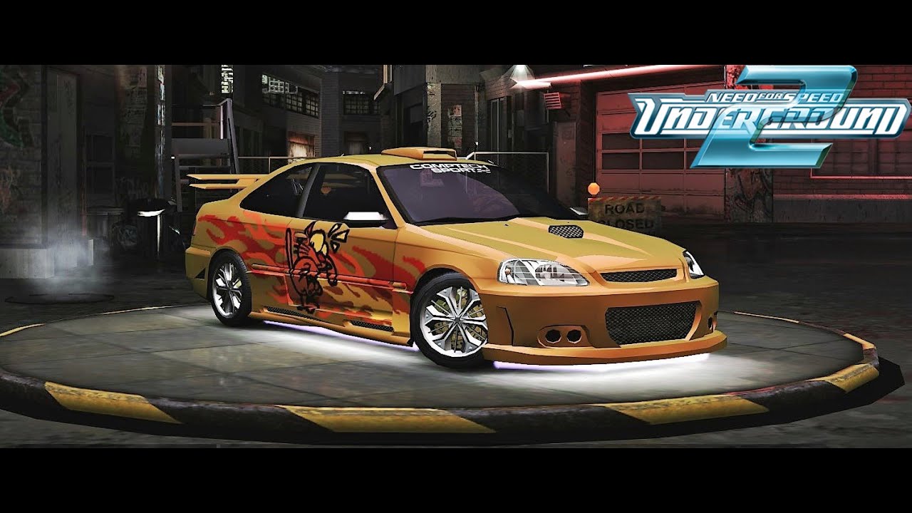 Need for Speed Underground 2 Honda Civic Si Customization, Tuning, and Race