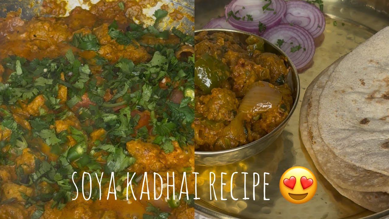  Soya kadai masala recipe 😍 must try !!