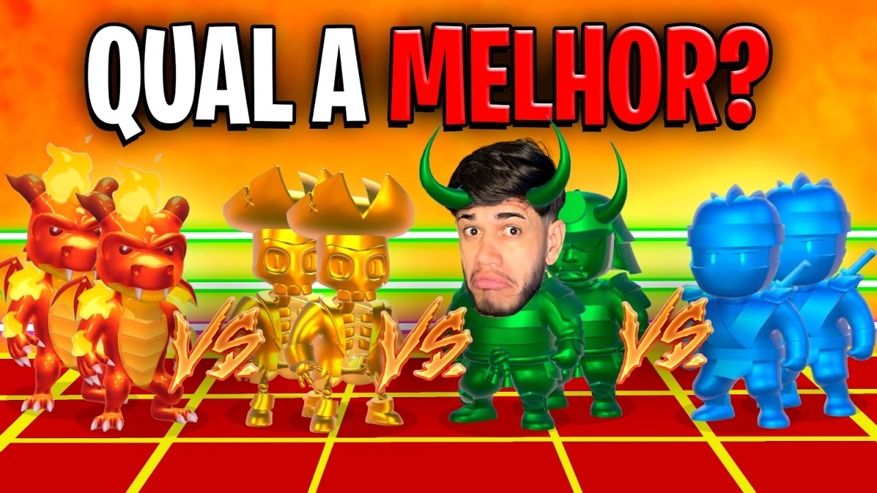 CAMPEONATO NO BLOCKDASH PRA DESCOBRIR QUAL A MELHOR DAS SKINS ANTIGAS!