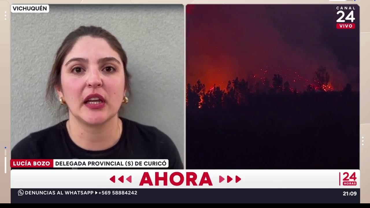 AHORA | Piden evacuar Vichuquén por incendio forestal