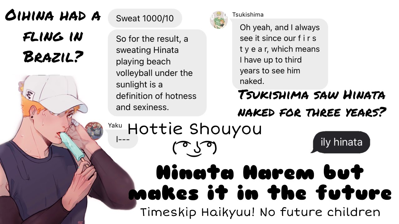 Haikyuu texts - Hinata Harem but makes it in the future [Hottie Shouyou ;)]