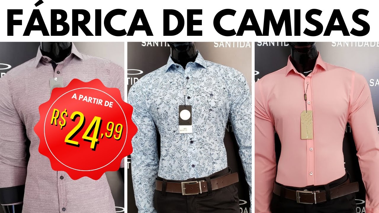 CAMISAS A PARTIR DE R$24,99 DIRETO DO FABRICANTE (QUALIDADE DE SHOPPING)